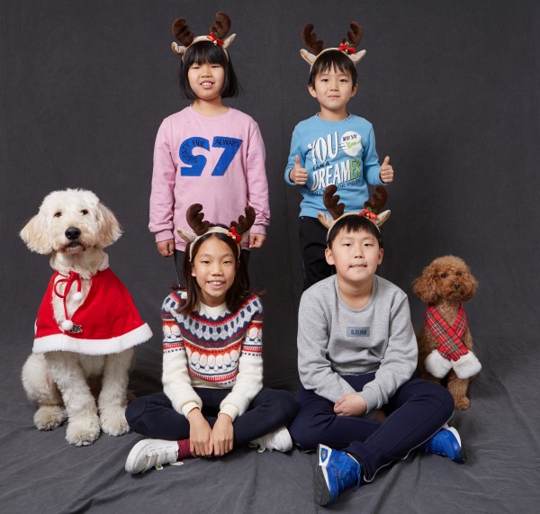 나의 형제 단체 사진 촬영