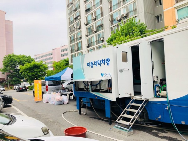 이동식이불빨래방차량