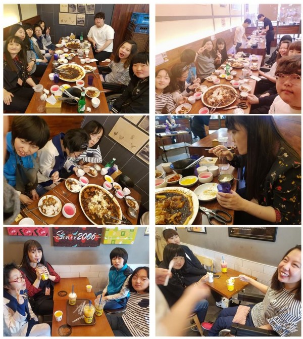 라온아카데미 홍수계식당 방문 및 카페 사진