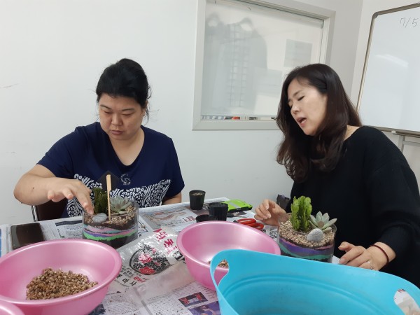 원예치료 수업모습