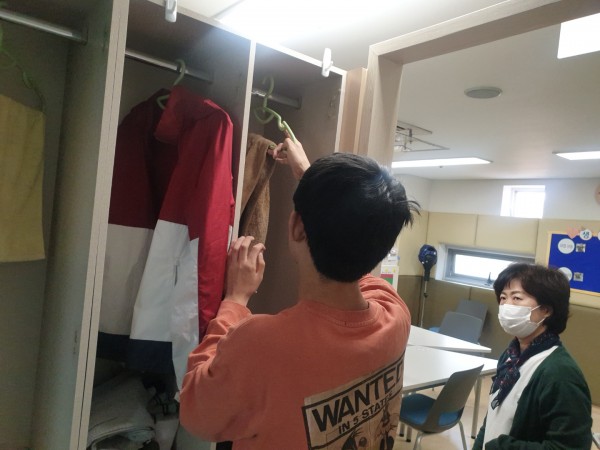 수건정리