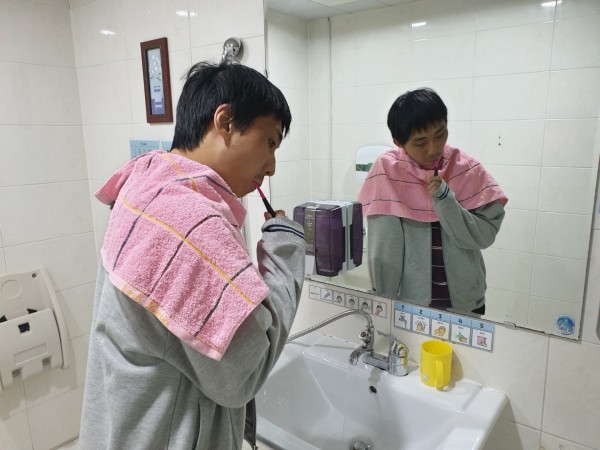 양치하기