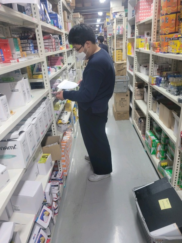 배재문구에서 훈련받는 훈련생