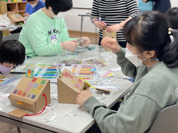 완성된 계산대의 모습