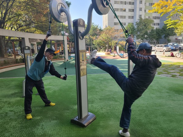 건강체조 전경