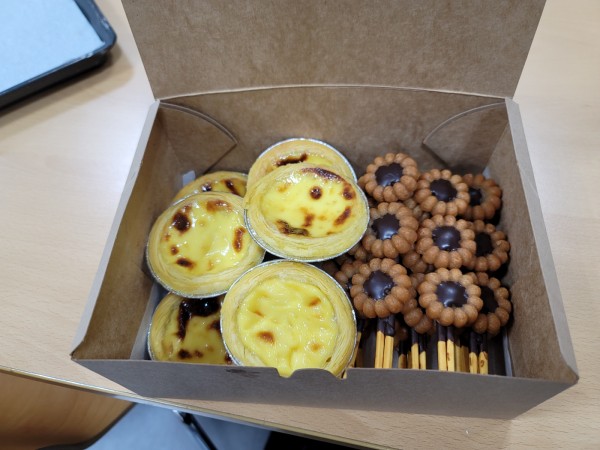 에그타르트, 약과빼빼로 완성된 모습