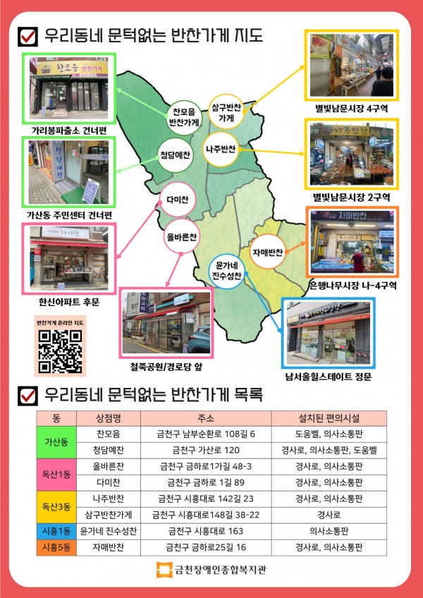 반찬가게 목록