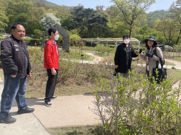 금천구 자연속으로 출발하는 모습