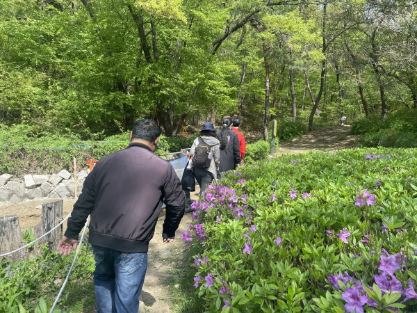 금천구 자연을 둘러보는 모습