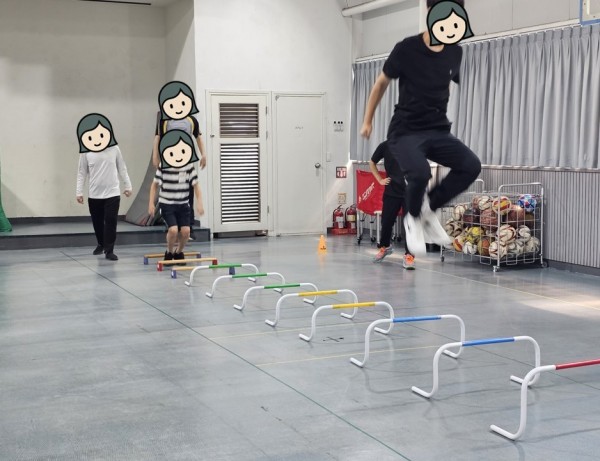 체육활동집중하는모습
