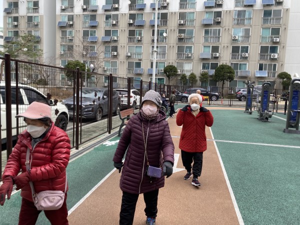 단체활동 이후 운동장 돌기