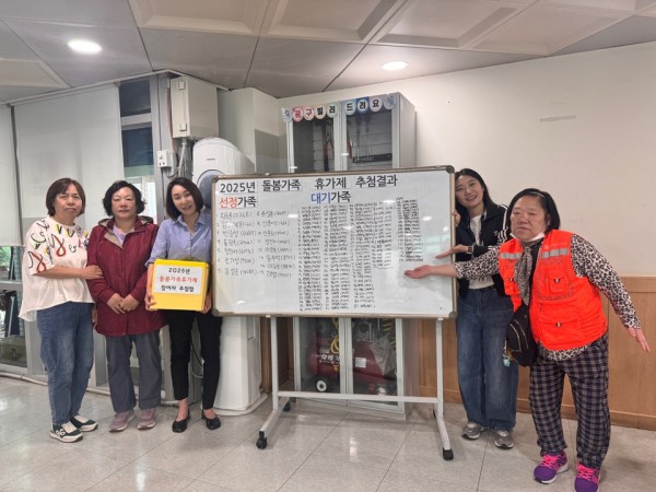 추첨결과 단체 사진