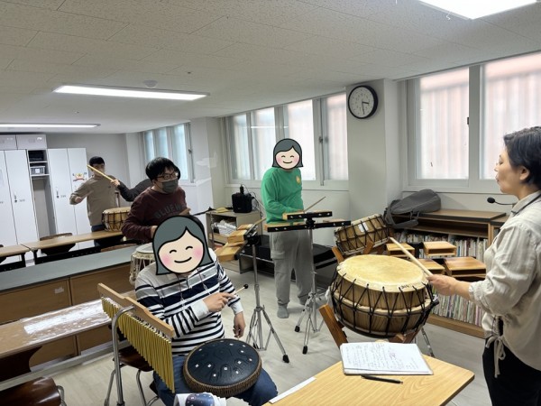 리듬연습하는 모습