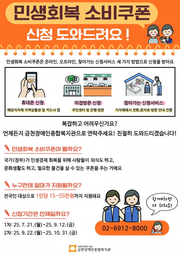 민생회복쿠폰홍보지