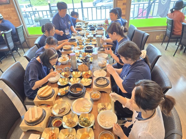 2일차 식사는 모습