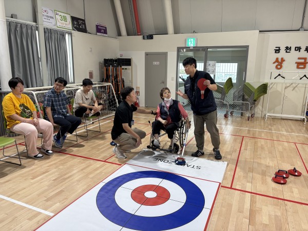 컬링경기 전경