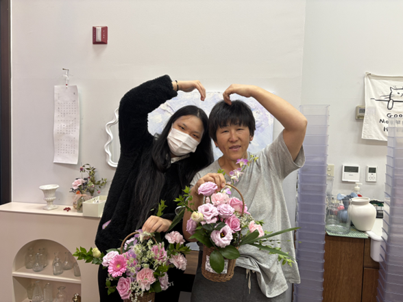 모녀가 함께 찍은 모습