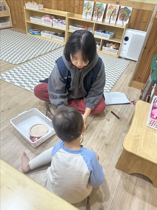 11월 아이성장평가가 진행되고 있는 모습