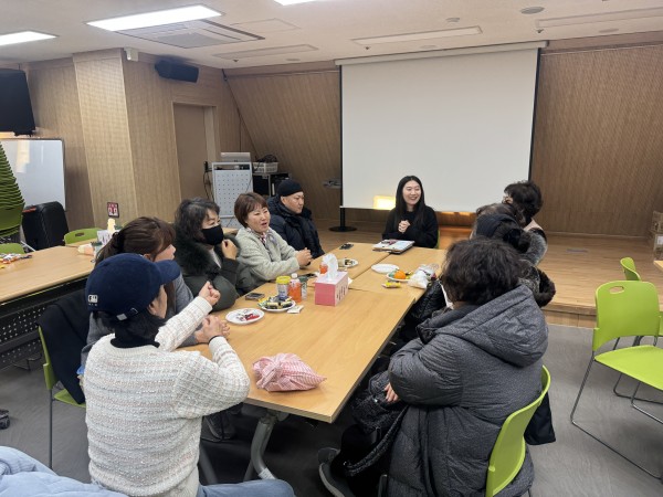 보호자와간담중