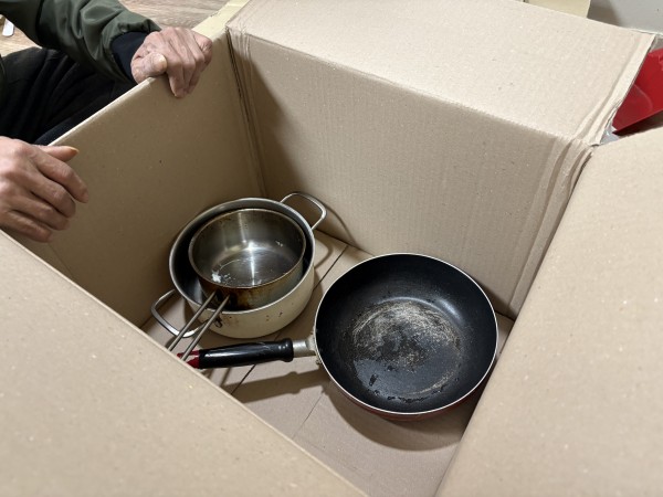 오래된 냄비의 모습