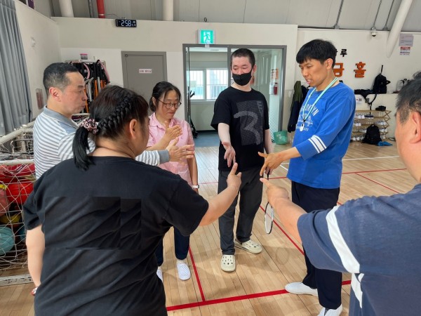 경기진행 전 편을 가르기위한 장면