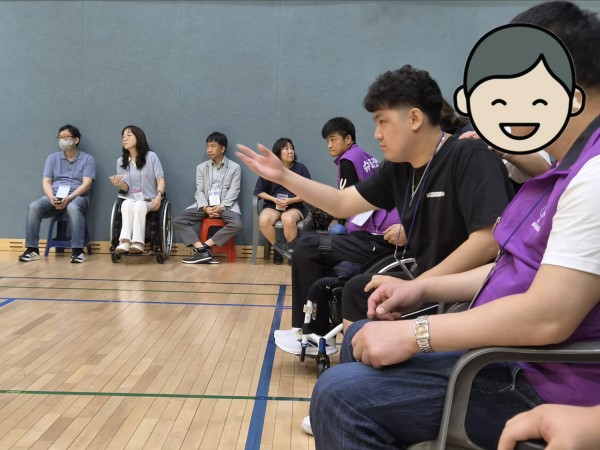 공을 표적구에 던져보았어요